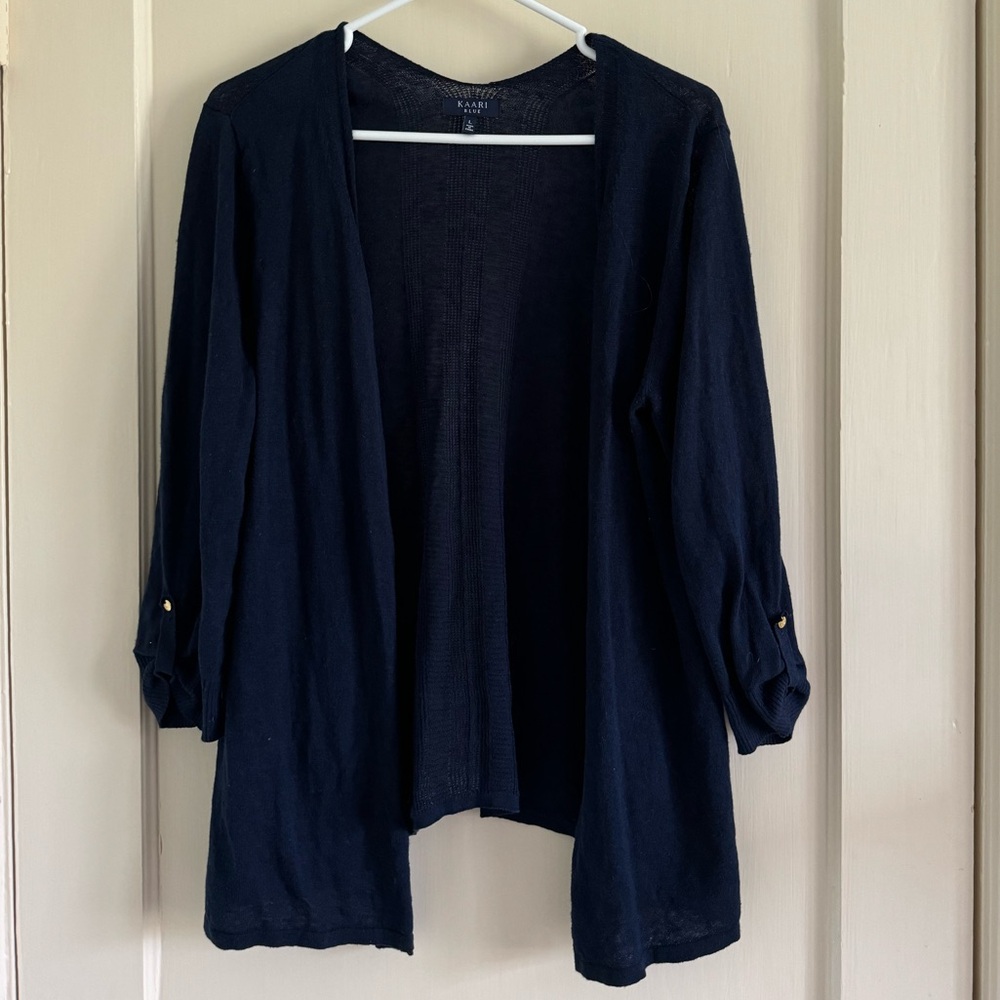 Kaari Blue - Navy Cardigan, Size L